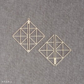 Kito Wooden Ornament KITO10 Square Small Scandinavian Mobile Hinmei