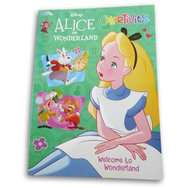 Alice in Wonderland Coloring and Activity Book Colortivity ''Welcome to Wonderland'' - 80 Pages