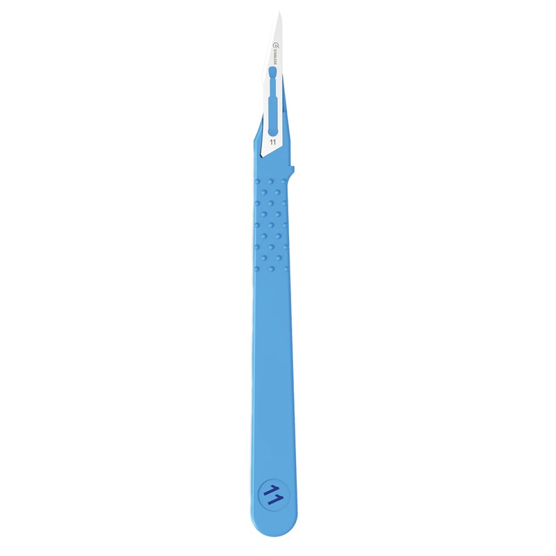 Gima Standard No.11 Sterile Scalpels made of Rust-Proof Stainless Steel,