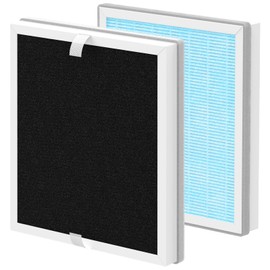 3-in-1 True HEPA Replacement Filter Compatible With Pure Enrichment PureBaby Kids Bear Air Purifier (PEAIRBER), 2 Pack