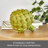 Elements Resin Artichoke Figurine, 6.69x6.5x7.8 Inch, Green