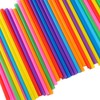 100pcs Jumbo Smoothie Straws, Chetexus Colorful Disposable Wide-mouthed Large Smoothie
