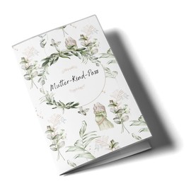 OLGS Mother/Child Passport Case Austria Awesome Mommy - Stylish 3-Piece Protective Case for the Austrian MuKiPass, Gift Idea for Pregnancy - MKP Case, Pretty Pregnant