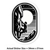 4 x Small 50mm 'Cliff Rock Climbing' Transparent/Clear Sticker Decals