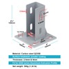OTTFF 2 Pack Floor Mount Post Base for T Slot