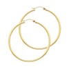 14k Yellow Gold 2mm Thickness Hinged Hoop Earrings (35 x