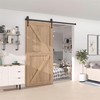 ZEKOO 8 FT Sliding Barn Door Hardware Kit, Sliding Door