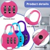 Moxweyeni 10 Pcs 3 Digit Combinations Padlock Safe Cipher Lock