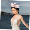Healeved Gauze Fascinator Hat with Flower Detail for Women Elegant