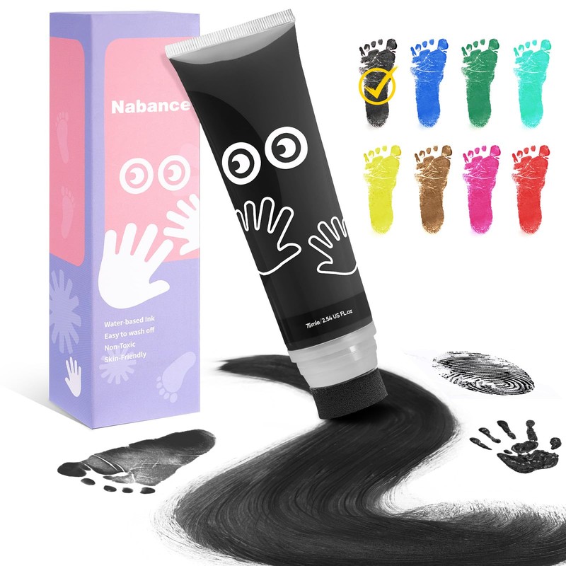 Nabance Baby - Pintura para manos y huellas, cabeza de