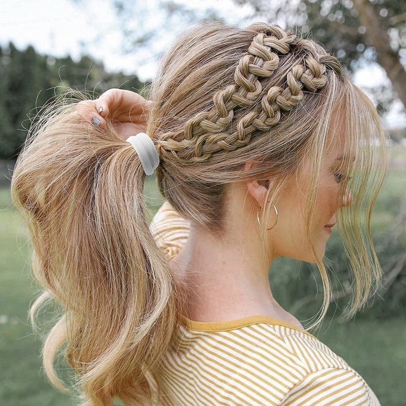100 Pcs Ligas para Peinar el Cabello, Donas para Cabello
