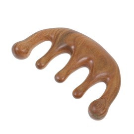 TOVINANNA Scalp Massage Comb Smooth Surface Wood Material Gua Sha Tool Hair Massage Comb Body Massager Anti-static Design