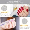 Nail File Nail Files, 180/240 Grit Nail Files for Natural