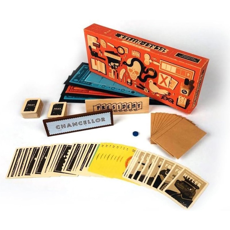 Secret Hitler, English Board Game Solitaire, Chess Game Cards, Anti-Human