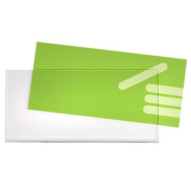 DIN Long Horizontal (210 x 99 mm) Acrylic Glass Poster Bag for Single Sheets/Info Pocket/Sheet Holder/Poster Holder/Sign Holder/Price Tag Holder/Transparent Zeigis®