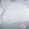 TaoBary 416 Pcs White Letter Stickers, 8 Sheets Cursive Alphabet