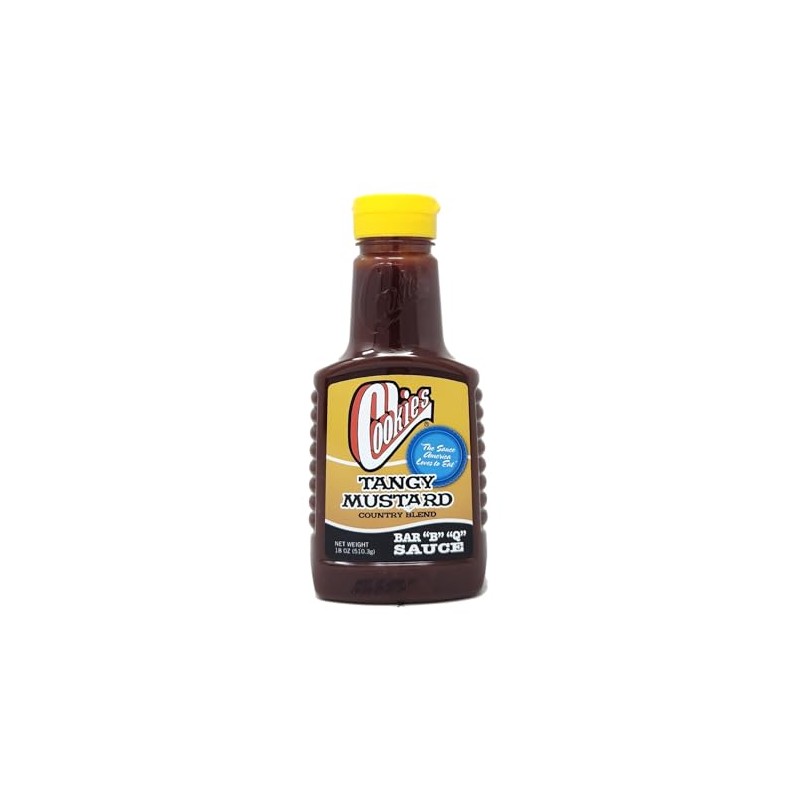16oz Bottle of Barbecue Sauce Cookies Tangy Mustard Country Blend