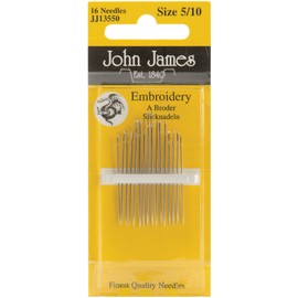 Colonial Needle Crewel/Embroidery Hand Needles-Size 5/10 16/Pkg