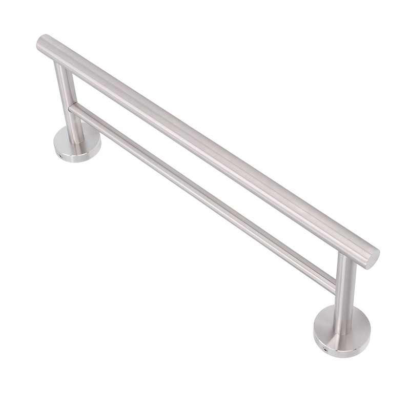 Double Bath Towel Bar Modern Style Stainless Steel Towel Holder