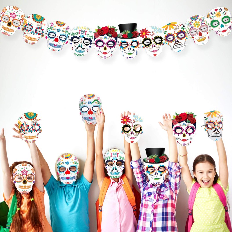 Day of The Dead Masks Dia De Los Muertos Skull