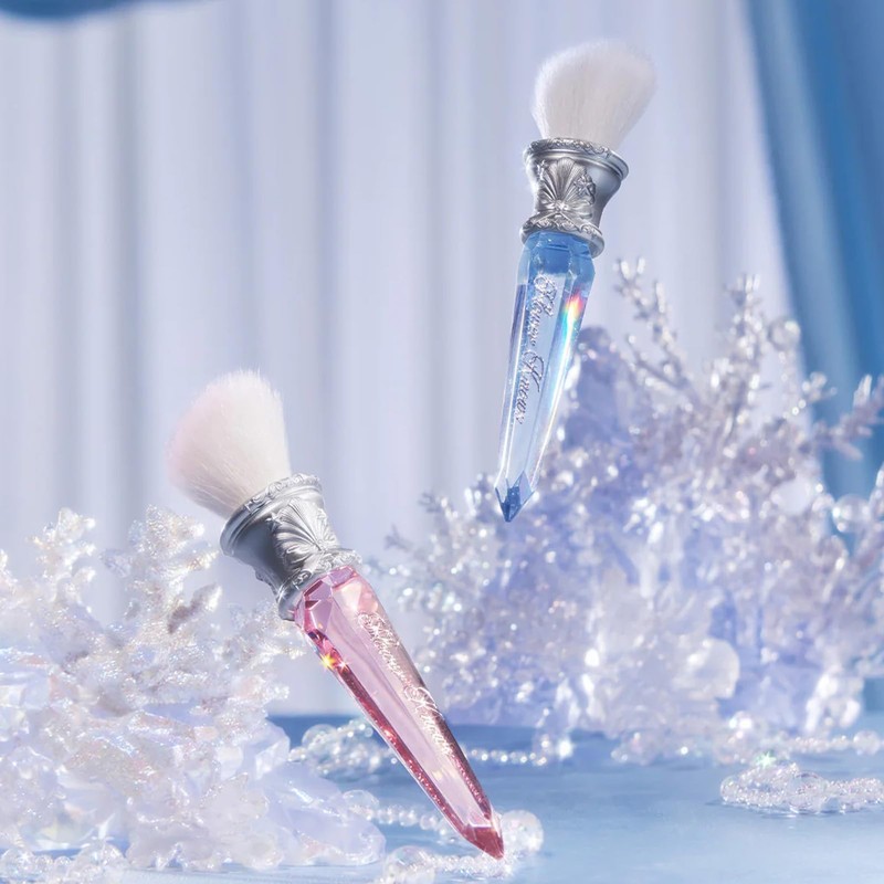 Flower Knows Shell's Jewel Angled Blush Brush,Soft Powder Blush Brush
