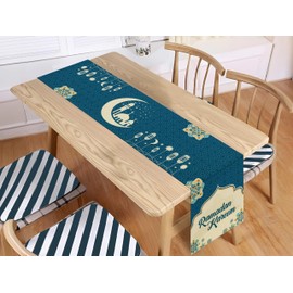 OLEEK Ramadan table runner - Ramadan decorations for home 2025 - Ramadan table decor - Ramadan gifts - Ramadan decor - Ramadan decorations for table - Ramadan mubarak decorations زينة رمضان كريم ديكور