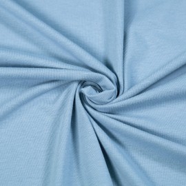 FabricLA - Tela de algodón y elastano de The Yard - Tela de algodón y elastano elástico en 4 direcciones, 60 pulgadas de ancho, perfecta para faldas, camisetas, color azul polvoriento, se vende en 3