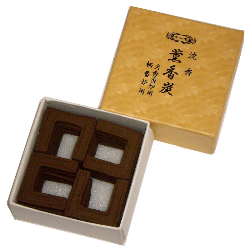 Gyoshodo Incense Incense Incense Agarwood Incense Coal, Square Shape, Small
