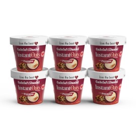 Gabriel & Daniel Instant Oatmeal with Pecans & Spices – Non-GMO, Pure and Organic Gluten Free Oats – High Fiber & Protein for a Nourishing and Instant Breakfast – Quick & Easy Meal (Pack of 6)