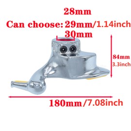 BTMIEY Car Tyre Changer Stainless Mount Demount Bird Head Replaced Spare Part for Car Motorcycle Tire Machine+ 3 Set Protective Pads (29mm/1.14inch)