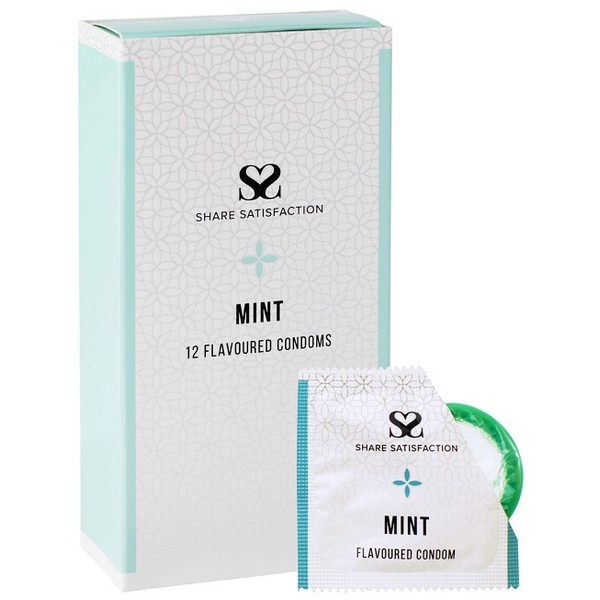 Share Satisfaction Condoms 12 - Mint Flavoured