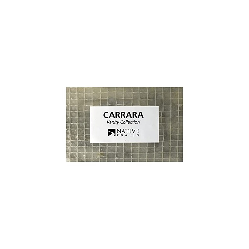 Native Trails Carrara Marble Finish Sample Chip, 3" x 2"