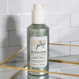 Orlando Pita Play Collateral Damage Leave-in Concentrate, Replenishes Dry & Damaged Hair, No Parabens, No SLES/SLES, 6 fl oz.