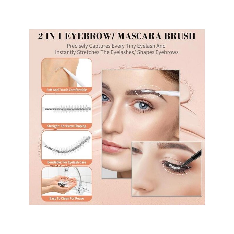 MAPVOLUT 120PCS 브로우 마이크로 미용실용 다목적 전문 속눈썹 연장 도구