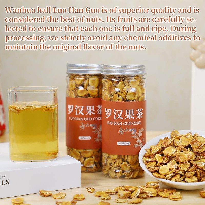 Wanhua Hall Luo Han Guo Dried Tea Premium Monk Fruit