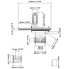 QWORK® Bolt Lock Gate Latch, gate Bolts for Wooden Gates,
