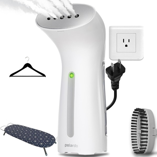 Portable Travel Garment Steamer for Clothes, Metal Steam Head, 25s