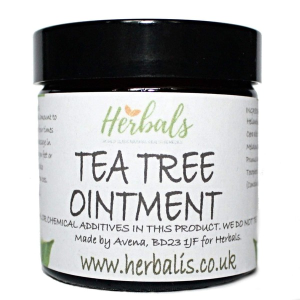 100% Natural Healing Tea Tree Ointment: for nail infections, athletes foot, bad odours and more 60ml