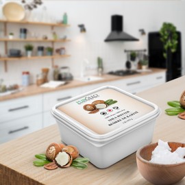 PUROLEO Shea Butter (1 lb/454g) - Pure & Natural, Ethically Sourced, Packed In Canada - Moisturizing Body Butter for Skin & Hair