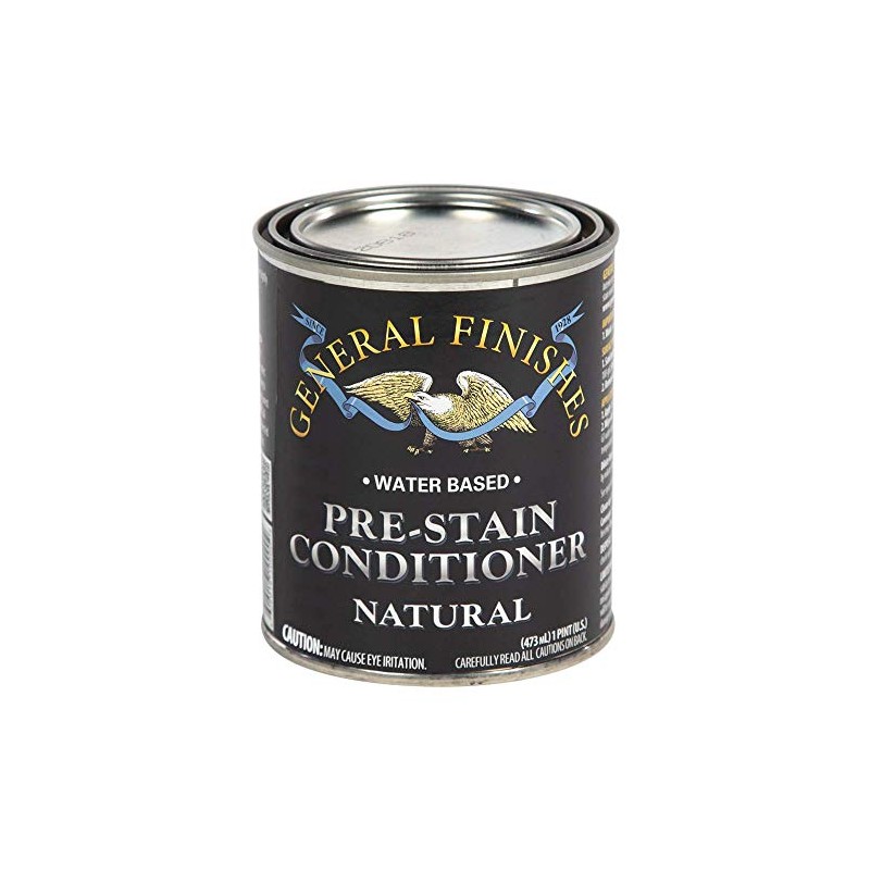 General Finishes Water Based Wood Stain, 1 Pint, Natural