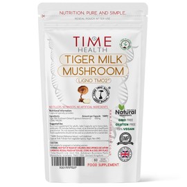 Tiger Milk Mushroom (Lignosus rhinocerus) - Clinically Studied LiGNO TM02® - >30% Polysaccharides - Respiratory, Cognitive & Immune Health - 60 Capsules - UK Made - GMP - Vegan (60 Count (Pack of 1))
