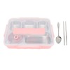 Lunch Box with Lid 5 Compartments Heat Preservation Stainless Steel