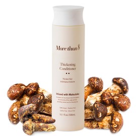 Morethan8 Thickening Treatment Conditioner with Matsutake Extract – The Ultimate Solution for Hair Thinning and Volume Loss, 100% Vegan, Parabens Free, for All Types of Hair, 10.1 oz