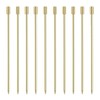 10本のカクテルスティックセットステンレス鋼のフルーツスティック、再利用可能なドリンクピック前菜つまようじマティーニグラスピック