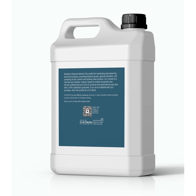 Earthborn Elements Mineral Oil 64 fl oz, Pure & Undiluted,