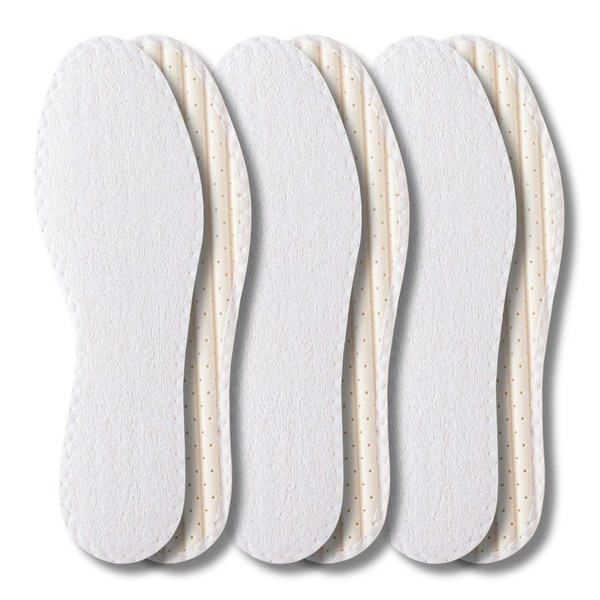 BERGAL COTTON 3 Pairs Soft Thin Barefoot Soles 100% Cotton