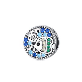 Symretie 925 Sterling Silver Charms and Pendants for Women’s Bracelets, Necklaces, Gifts, Turtle Ocean Charm, Silver