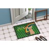 Caroline's Treasures WDK4793JMAT Cream Chihuahua St. Patrick's Day Doormat 24x36