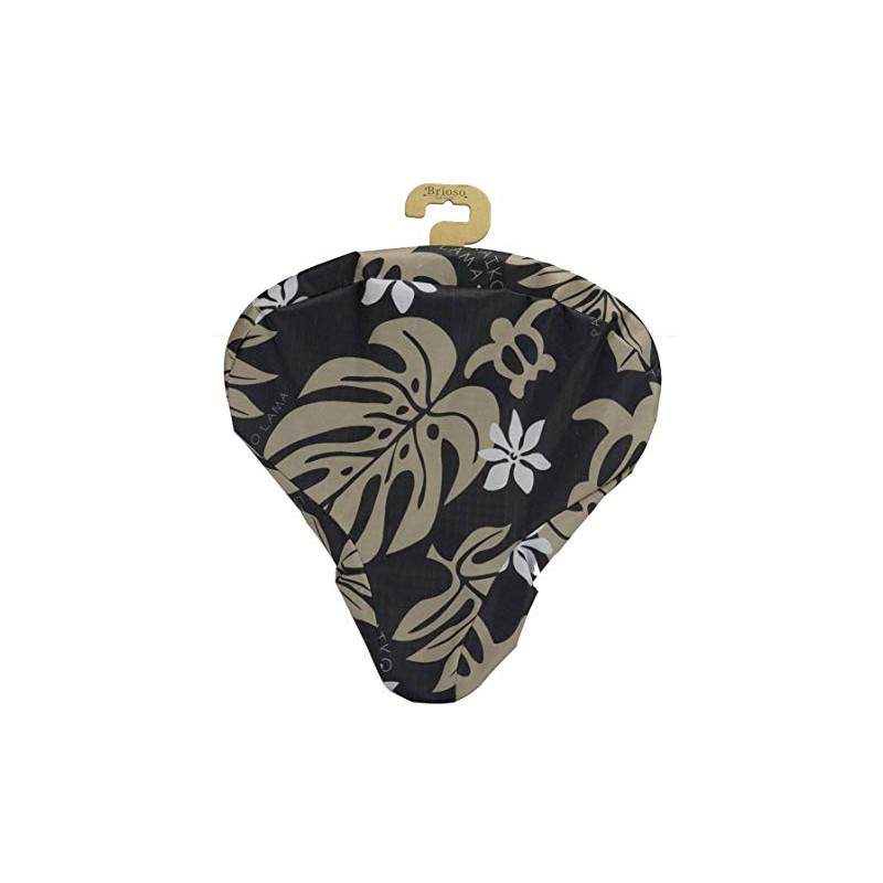 TS (TS) Black Monstera Beach Cruiser Saddle Cover