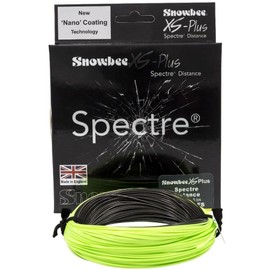 Snowbee XS-Plus Spectre Distance Fast Sink Fly Line – Charcoal/Chartreuse - 120ft WF Design | 5ips Sink Rate Sinking Fly Line for Deep Water & Reservoir Trout Fishing, WF5 to WF8 (WF8)